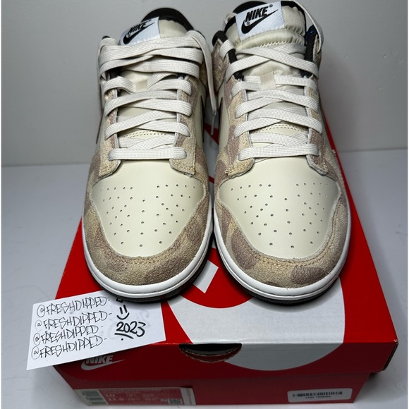 NWT 2021 NIKE DUNK LOW RETRO PRM ANIMAL PACK GIRAFFE MENS SZ 10 DEADSTOCK OG ALL - Picture 3 of 15